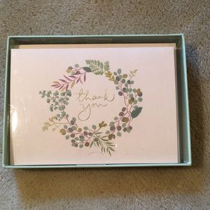 Eucalyptus Floral Botanical Thank You Boxed Notes